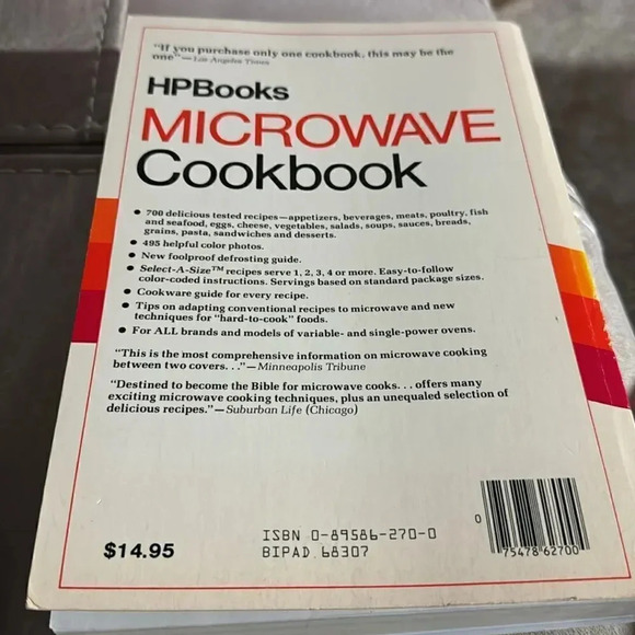 HPBooks Microwave Cookbook Complete Guide Pat Jester Vintage EUC - Picture 6 of 6